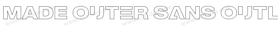 MADE Outer Sans Outline Alt Bold PERSONAL USE字体转换